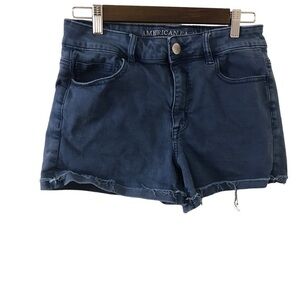 American eagle outfitters dark blue hi-rise shortie size 10
